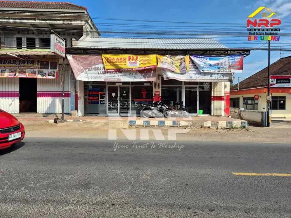 DIJUAL Ruko Beserta Usaha Apotik Dekat Wisata Djawatan Banyuwangi