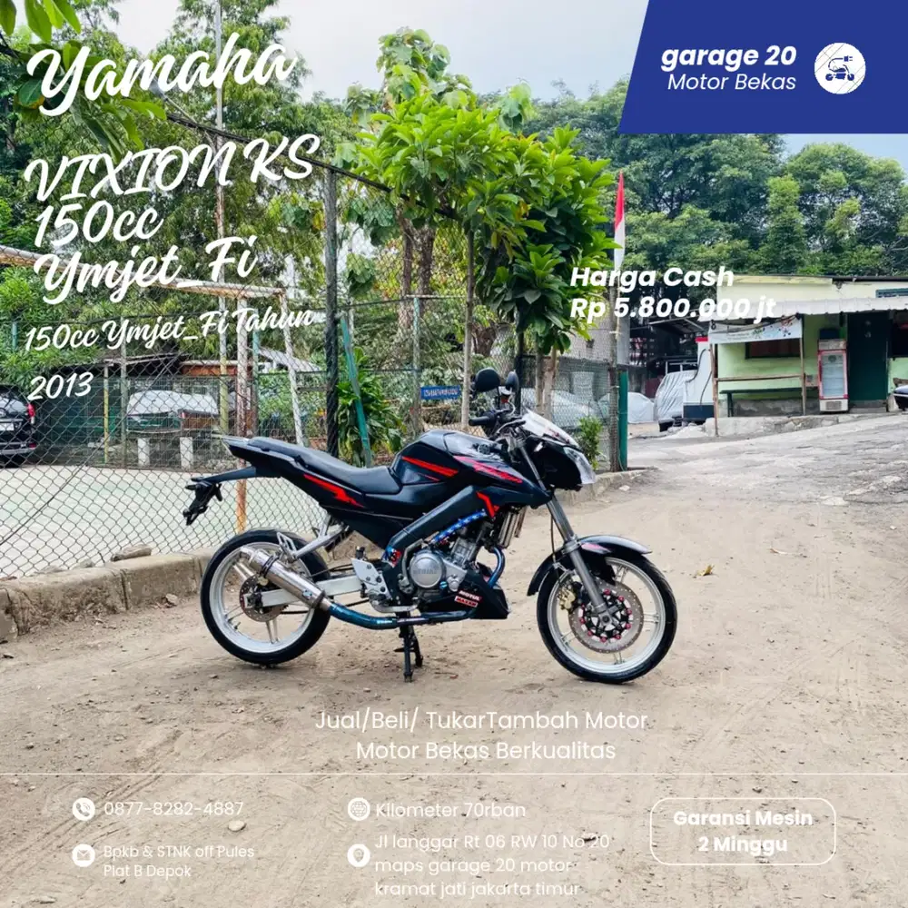 Yamaha Vixion KS 150cc Ymjet_Fi Modif Tahun 2013 Pajak Off