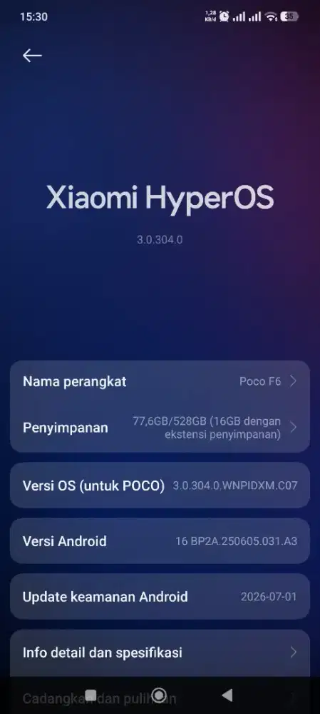 Poco F6 12/512 Fullset Mulus