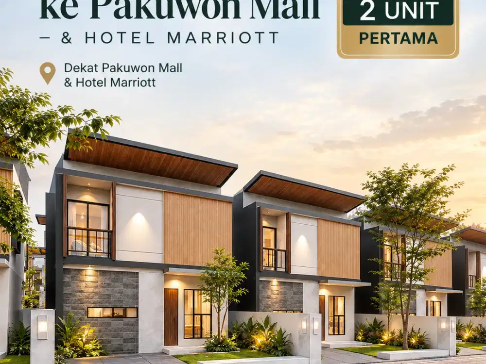 1 Menit Pakuwon Mall Jogja Rumah 2 Lantai Lokasi Strategis