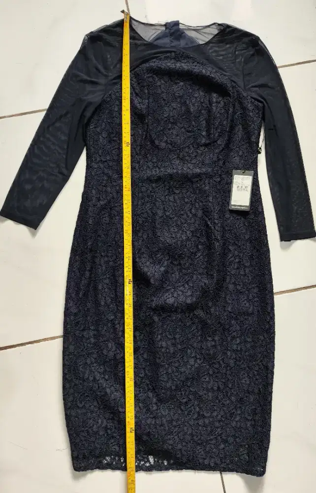 Adrianna Papel, Baju Pesta Wanita - Navy Blue