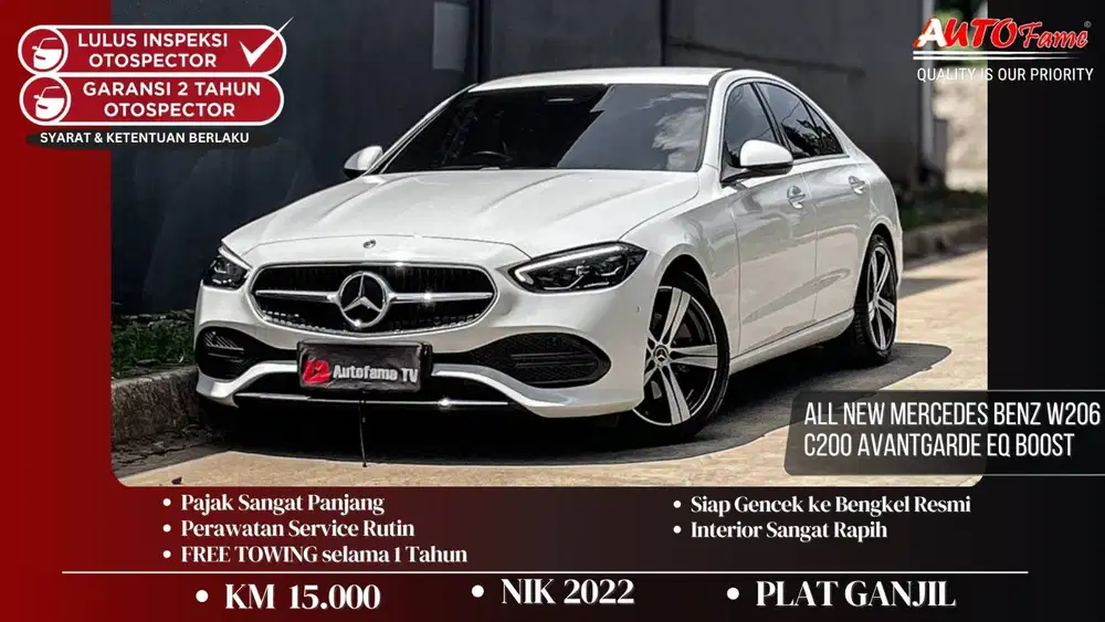 KM15RB Mercedes Benz W206 C200 Avantgarde EQ Boost NIK 2022 Akhir