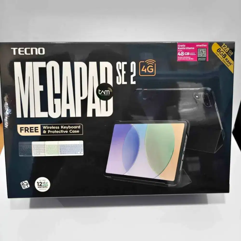 Tecno Megapad SE 2 4G 4/128 Gb New Baru Murah Garansi Resmi 1 Tahun