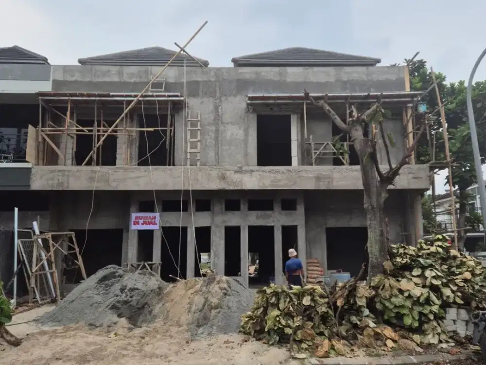 RUMAH 100% PONDASI & BANGUNAN BARU  (Bangun dari Kavling) Cluster Taman Raya Citra Raya