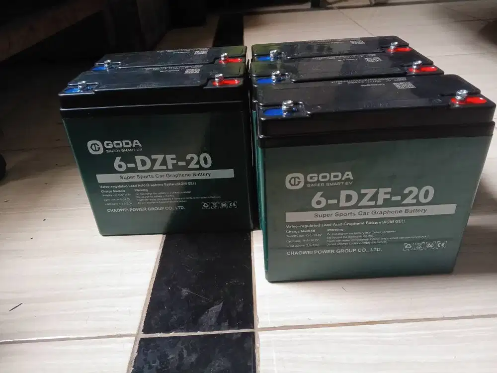 Aki baterai sepeda motor listrik Goda Original 12v 20ah