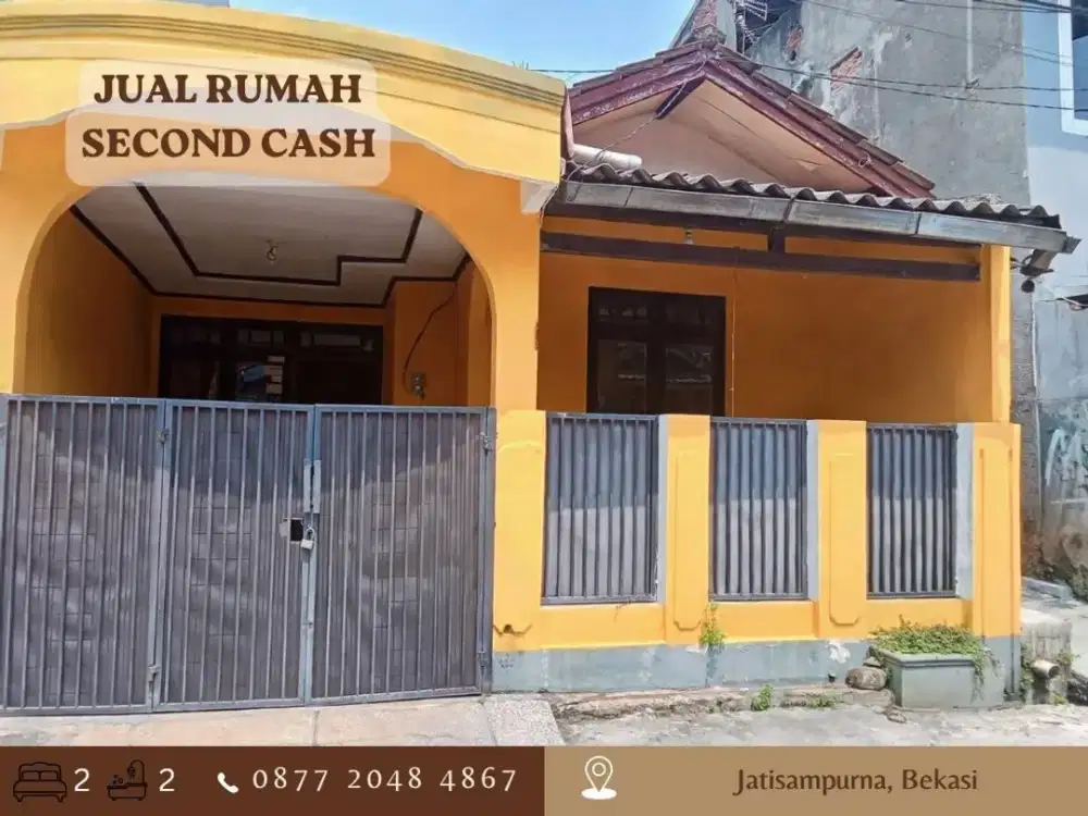 Jual Rumah CASH HOOK 1,5LT dekat Tol di Jatisampurna Bekasi