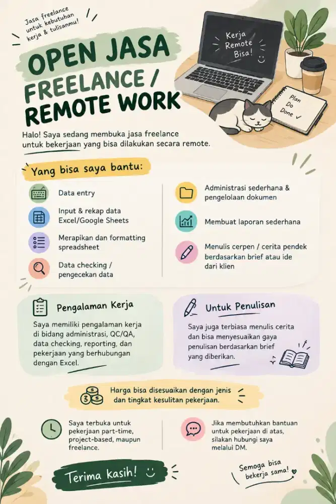 Jasa ketik cerpen dan tugas