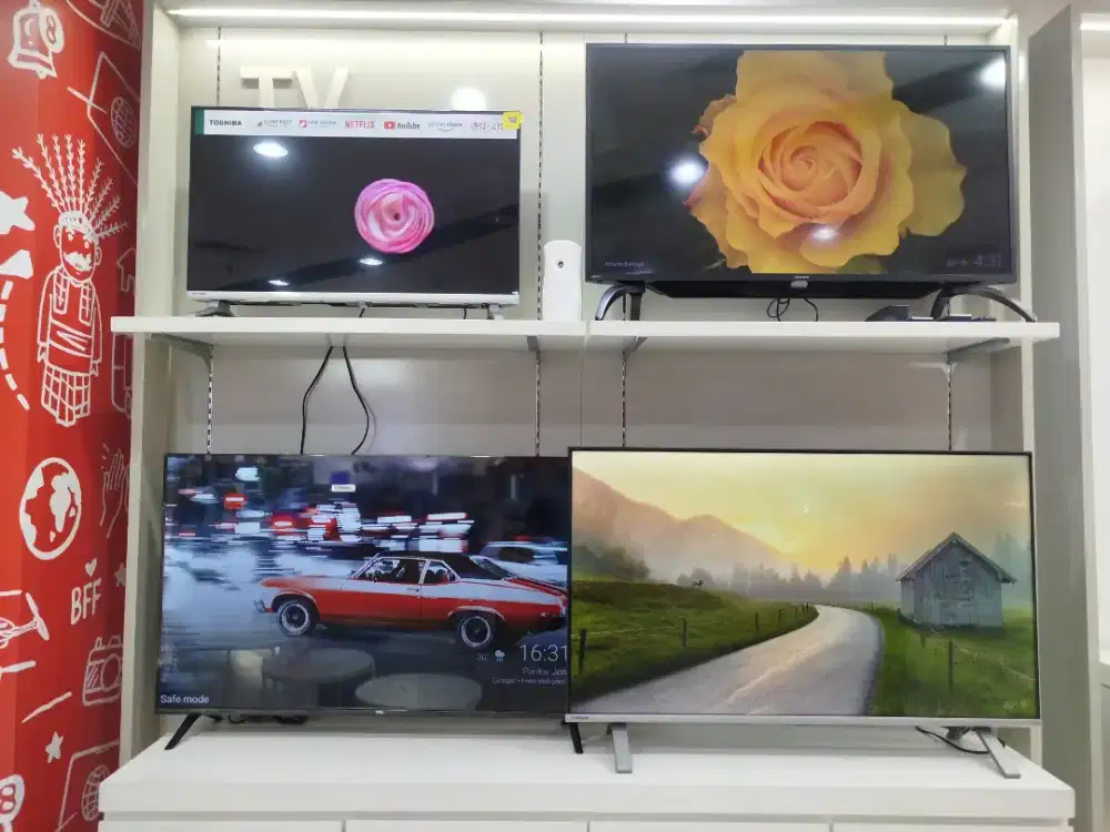TELEVISI TCL,TOSHIBA, SHARP