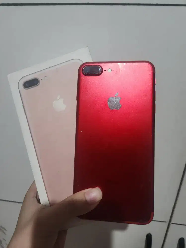 IPHONE 7 PLUS WARNA MERAH MATI TOTAL 128 GB