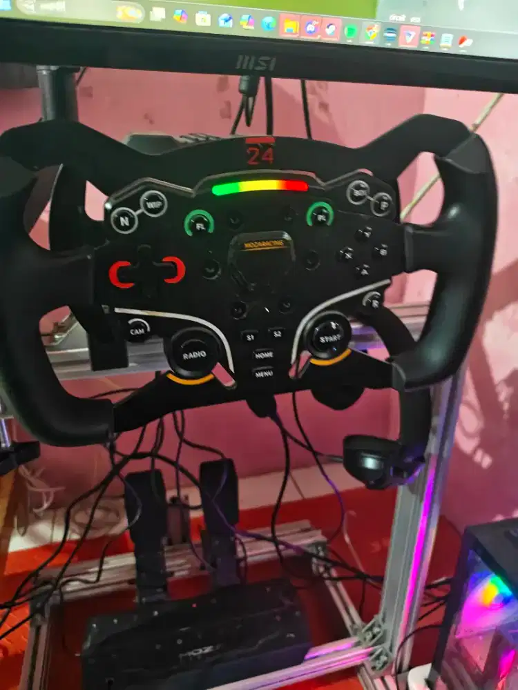 MOZA R3 base saja  dan wheel