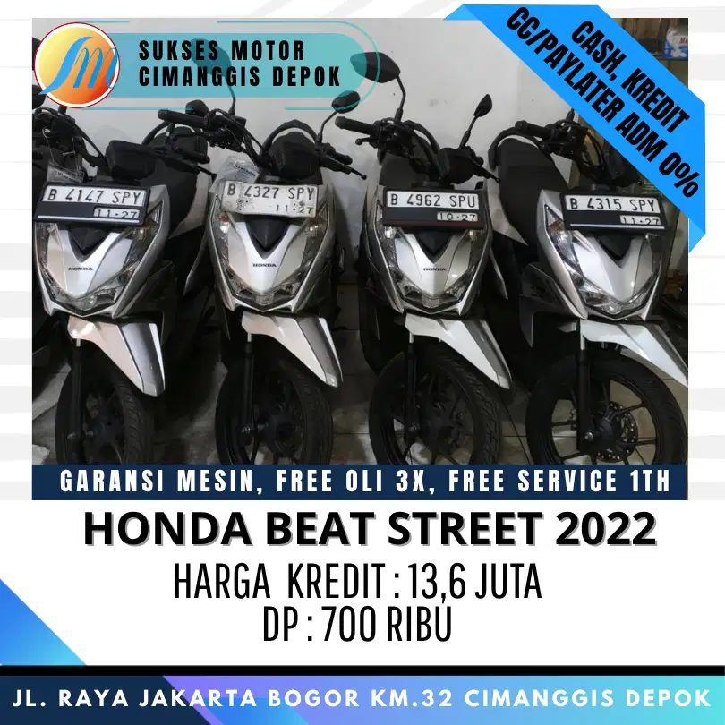 BEAT STREET 2022 TERMURAH CASH KREDIT PROMO DP 700 RIBUAN