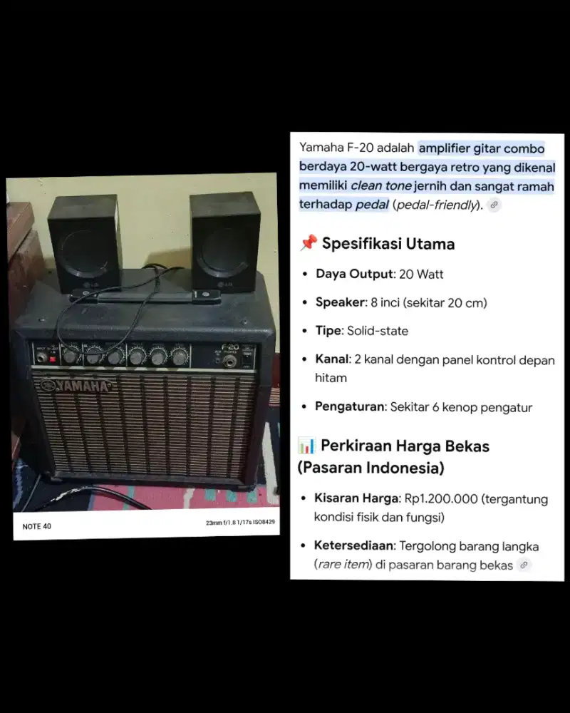 AMPLI YAMAHA F-20
