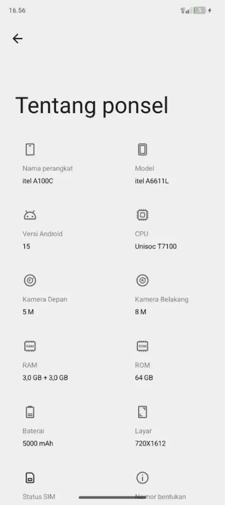 Jual Hp Itel A100C