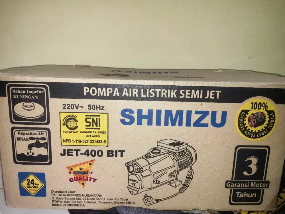 pompa air shimizu JET-400-bit semi jet