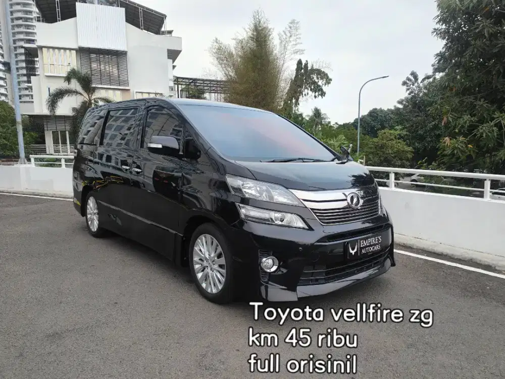 Low km 45 ribu Toyota Vellfire ZG full orisinil antik sekali