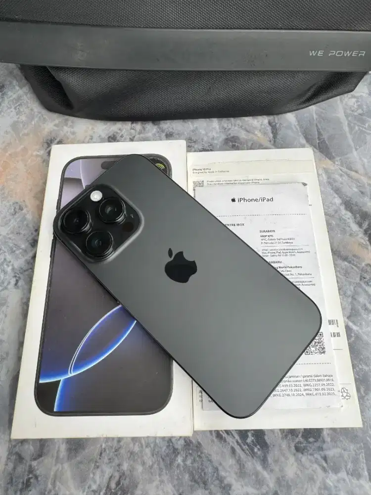 iPhone 16 Pro 128gb (Black Titanium) iBox Garansi Aktif Juli 2027