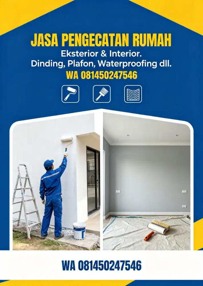 Tukang cat dinding/plafon waterprofing dll