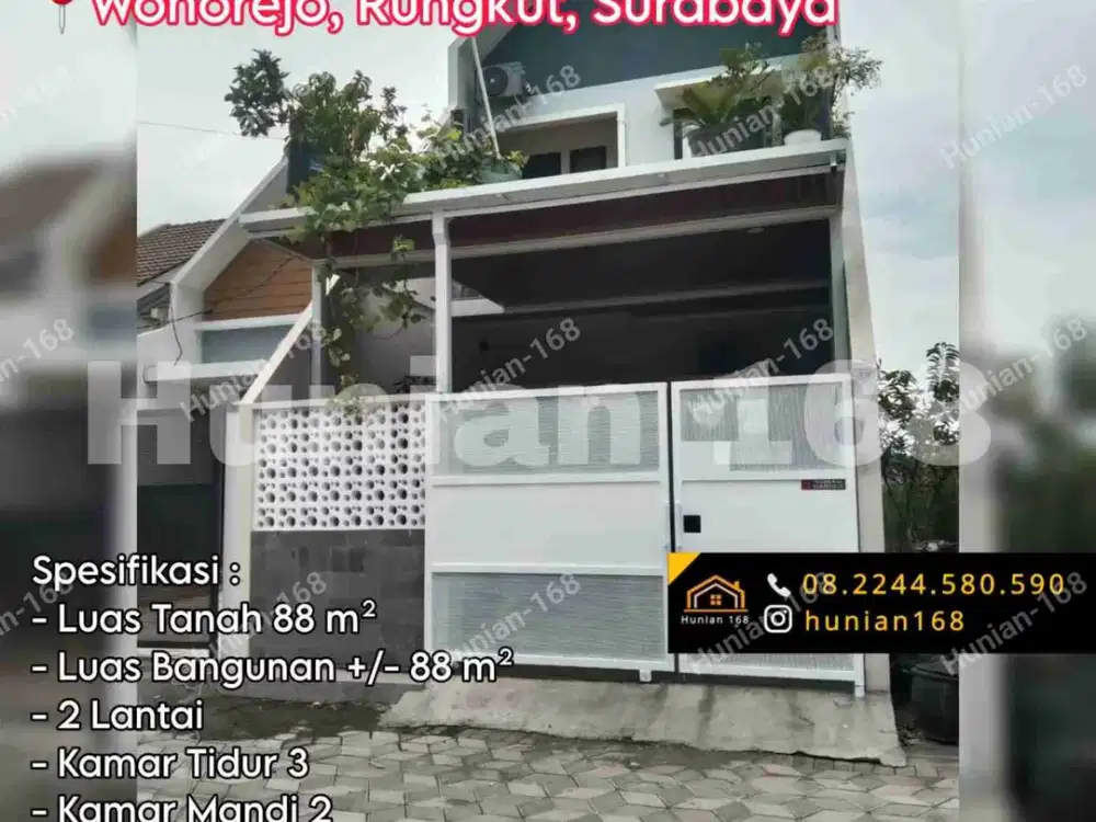 Rumah Baru Wonorejo Permai Selatan Raya Rungkut Surabaya Timur Merr Pandugo Penjaringan Medokan Nirwana Eksekutif Executive