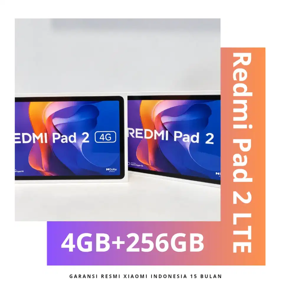 Redmi Pad 2 LTE Garansi Resmi Indonesia 15 Bulan.