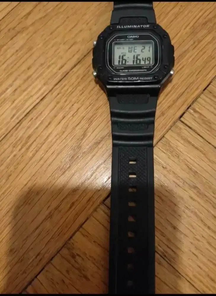 Casio w218h hitam