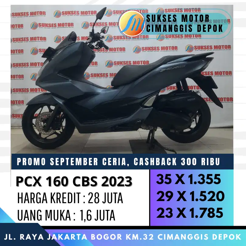 HONDA PCX 160 CBS 2023 KREDIT PROMO CASHBACK UPTO 600 UNIT ISTIMEWA