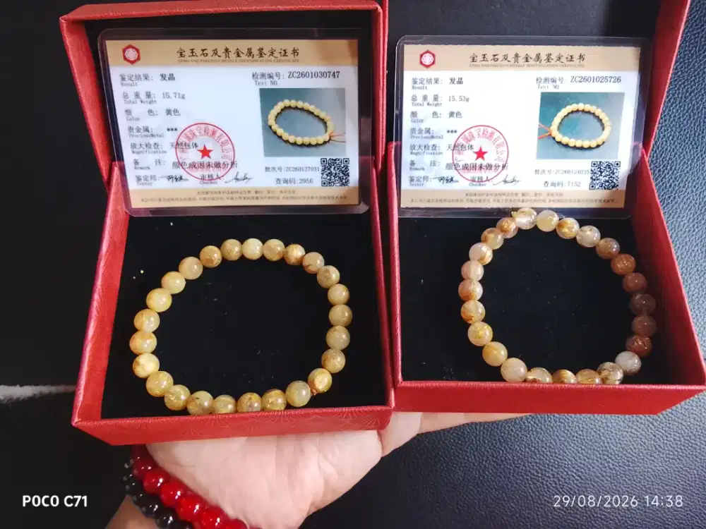 Gelang Golde rutile bead 6