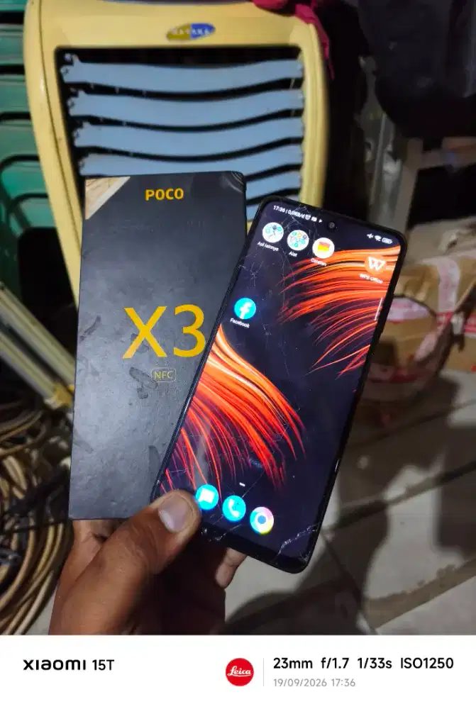 Poco x3 nfc 8/128 kelengkapan hp + box