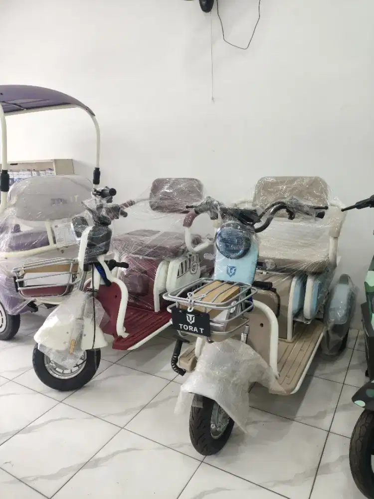 SEPEDA LISTRIK RODA 3 TORA BERGARANSI RESMI HARGA PROMO
