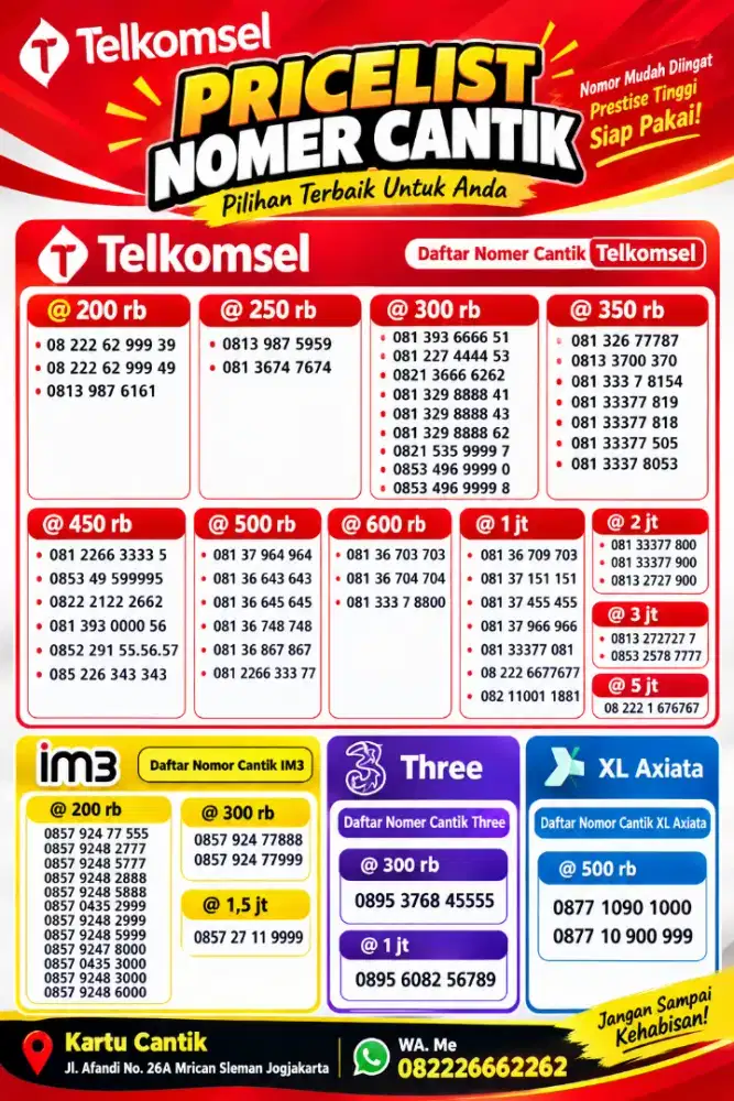 Telkomsel nomer cantik