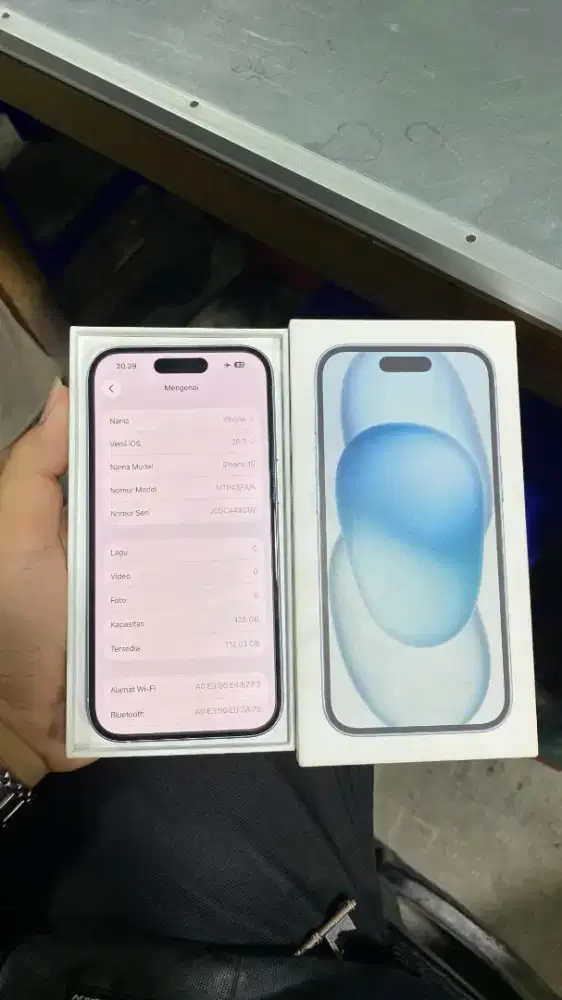 IPHONE 15 - 128GB - IBOX - BH 100% GARANSI ON S/D JULI 2027