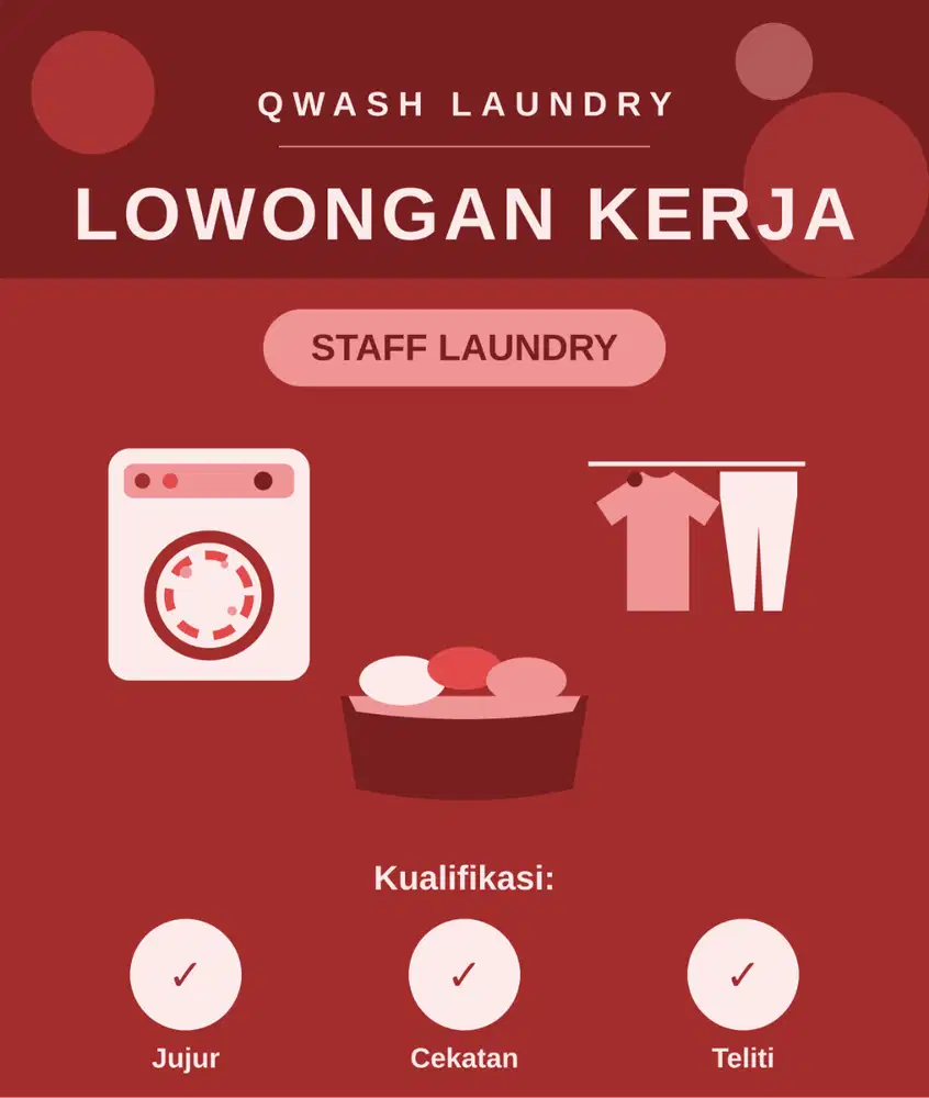LOWONGAN KERJA LAUNDRY