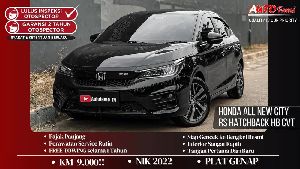 KM9RB Honda All New City RS Hatchback HB CVT AT Black On Black Tgn 1 D