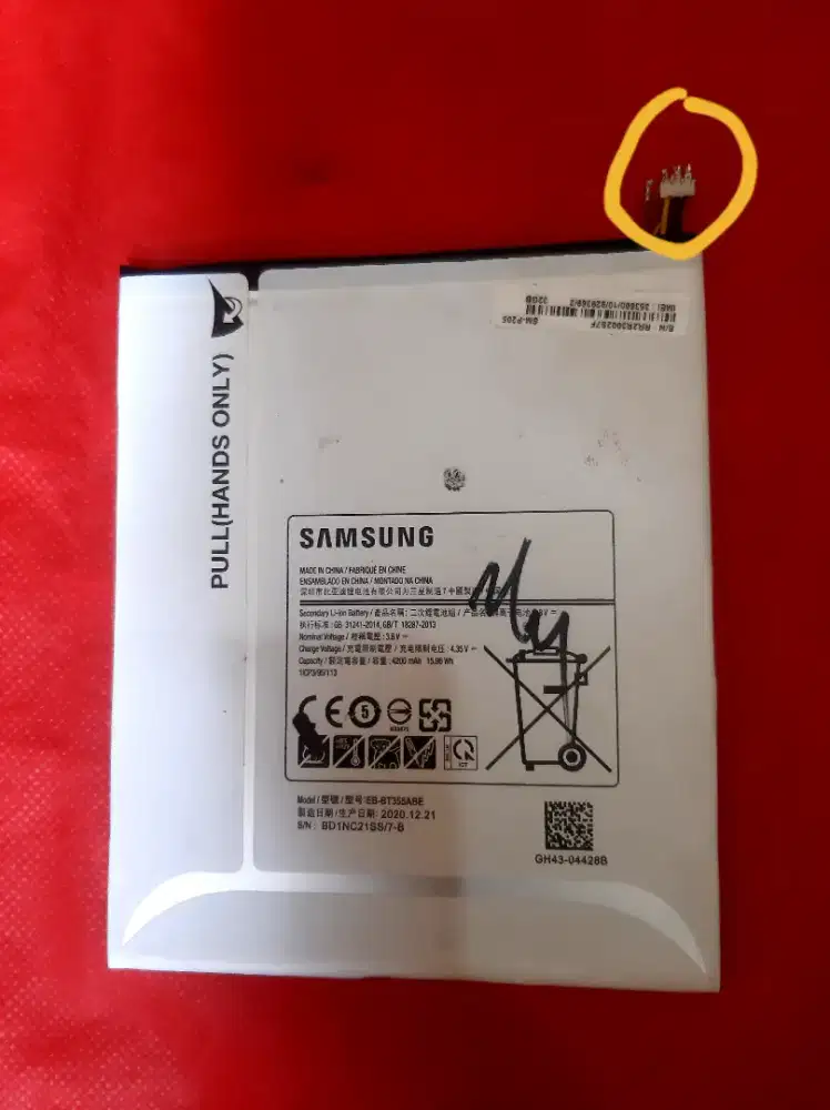 Baterai tab Samsung A8 model p205