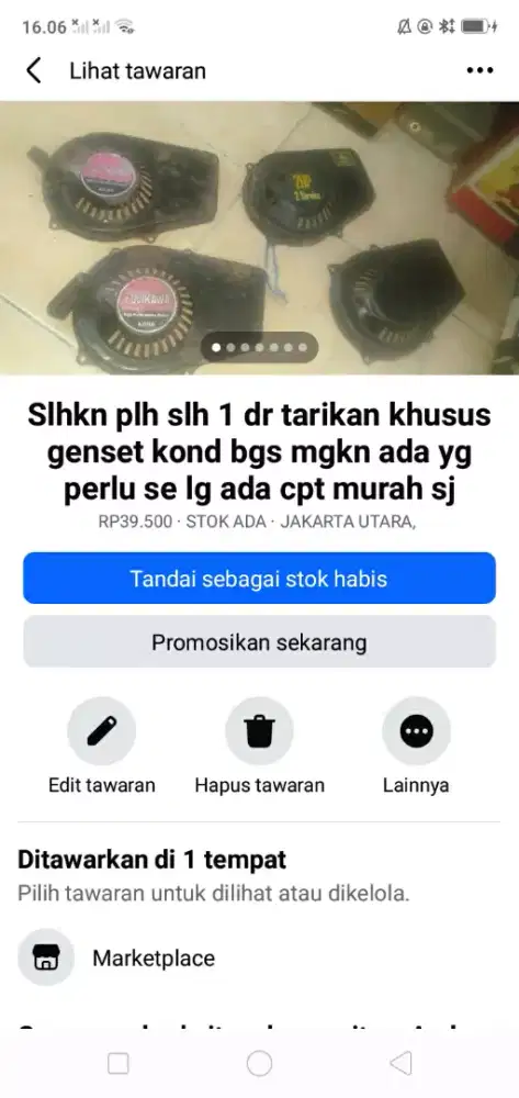 Slhkn plh slh 1 dr tarikan khusus mesin genset kond bgs mgkn perlu