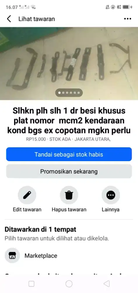 Slhkn plh slh 1 dr besi plat khusus kond bgs mgkn ada yg tertarik