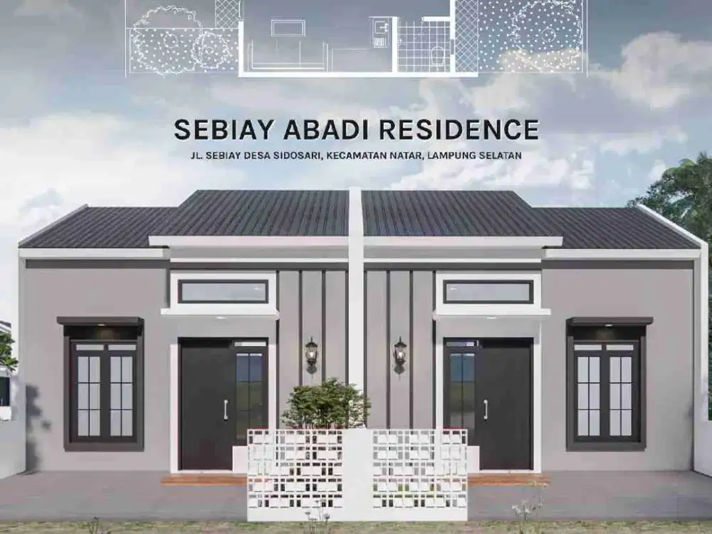 DIJUAL RUMAH SUBSIDI DEKAT UNILA POLTEK POLTEKES AL KAUTSAR SEBIAY ABADI RESIDENCE