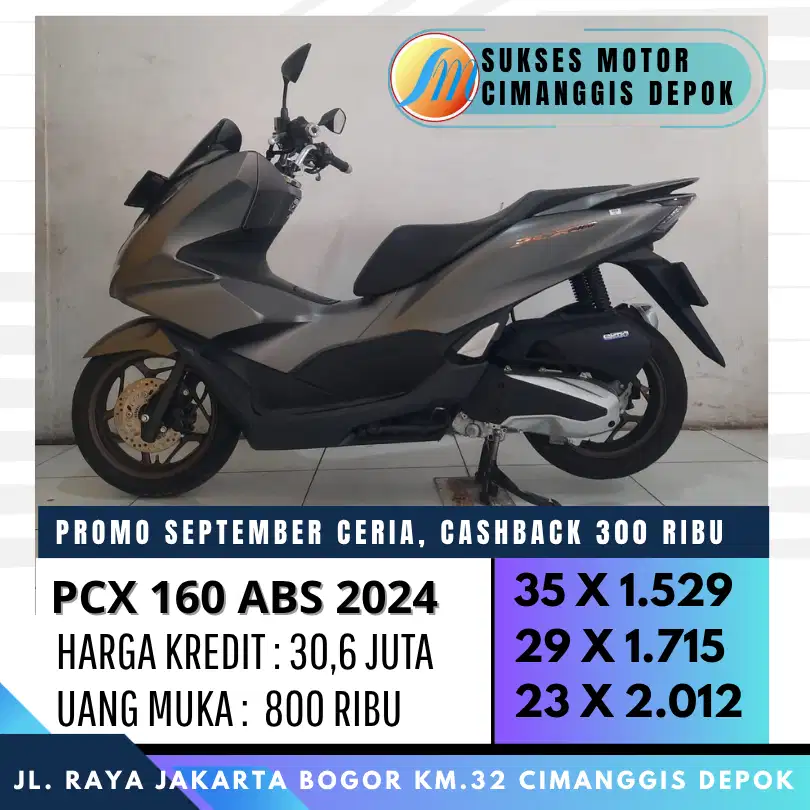DP 800 PCX 160 ABS 2024 MULUS KREDIT PROMO CASHBACK UP TO 600