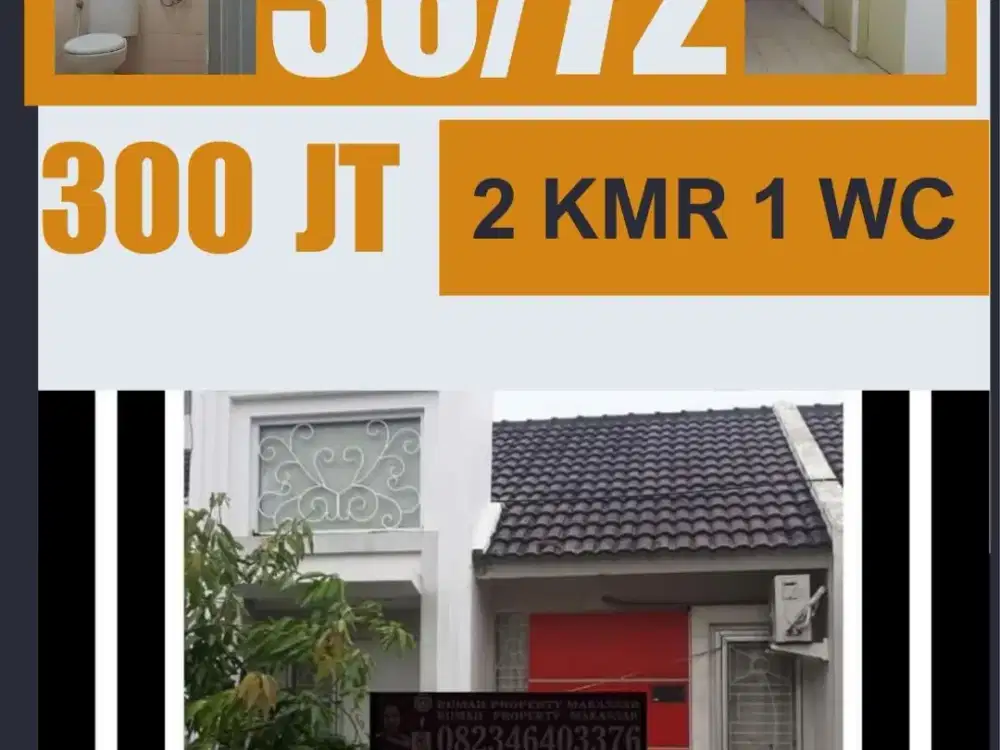 Trn Harga Citra Garden Gowa Yellow Cellosia Jl Yusuf Bauty Type 36 Luas bangunan 72m2 Kamar tidur 2 Kamar mandi 1