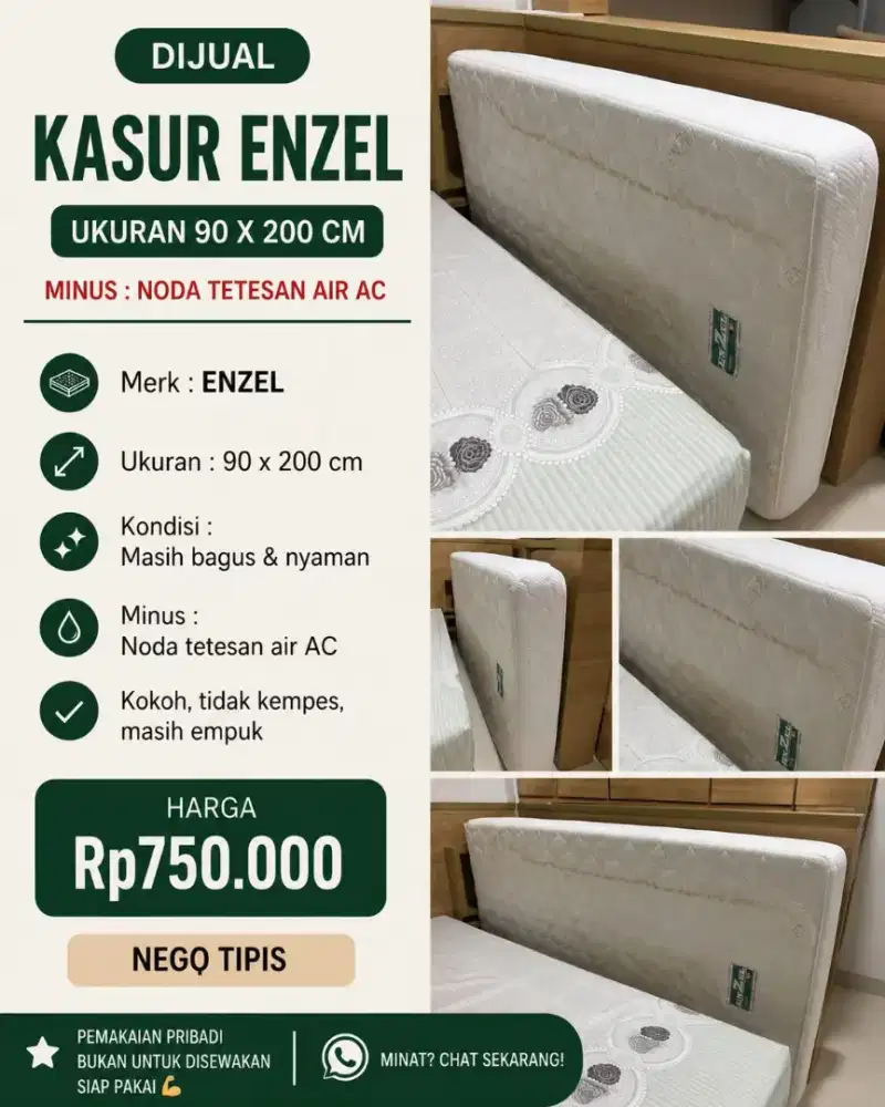 Kasur single merk Enzel Neoclassica