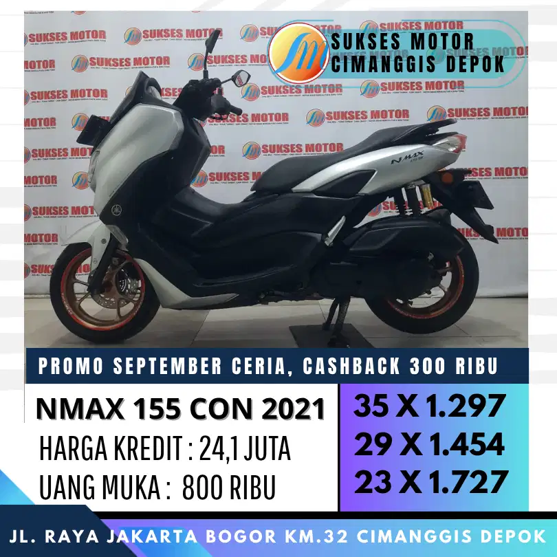 NMAX 155 CON 2021 CASH KREDIT PROMO CASHBACK 300 FREE SPIN BERHADIAH