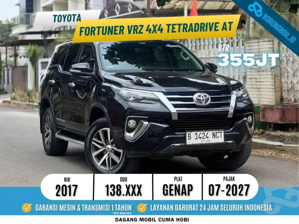 TOYOTA FORTUNER VRZ 4X4 TETRADRIVE AT 2017 SERVICE RECORD
