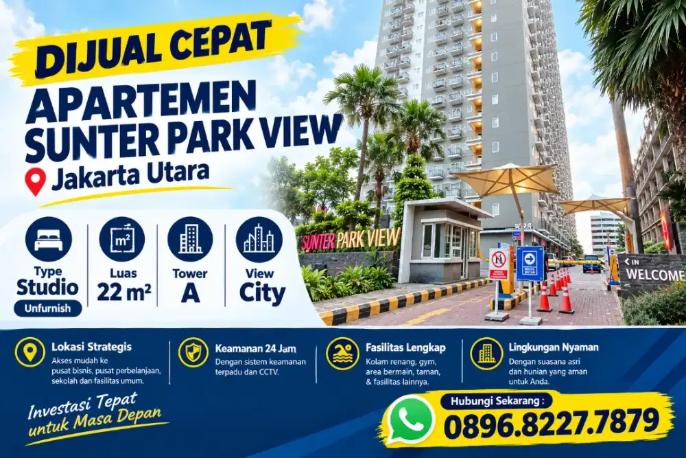 Jual Cepat Sunter Park View Studio unfurnish (ppjb)