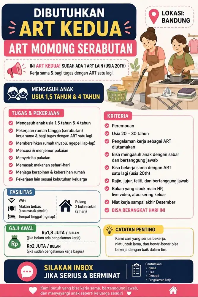 Lowongan ART pengasuh