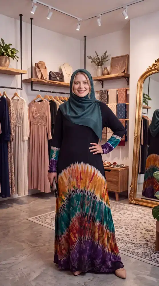 Longdress Muslimah bisa untuk bumil preloved