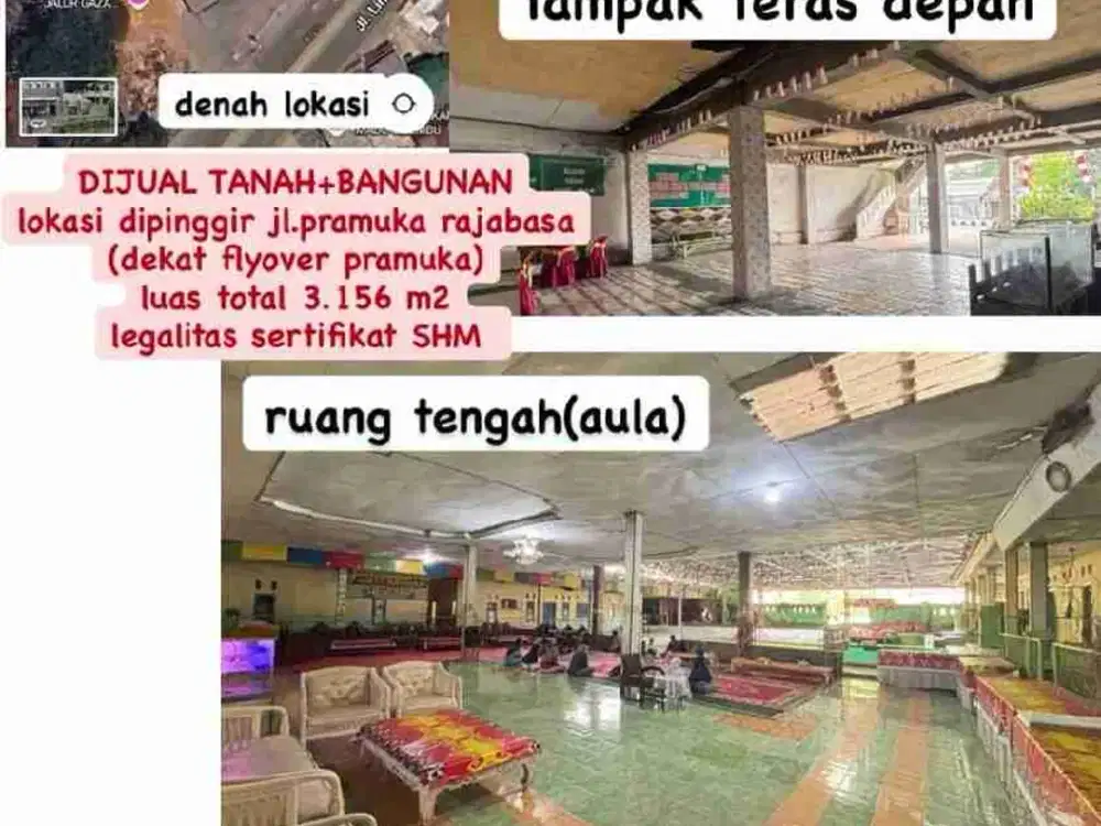 Tanah Bonus Bangunan di Pramuka dkt Flyover