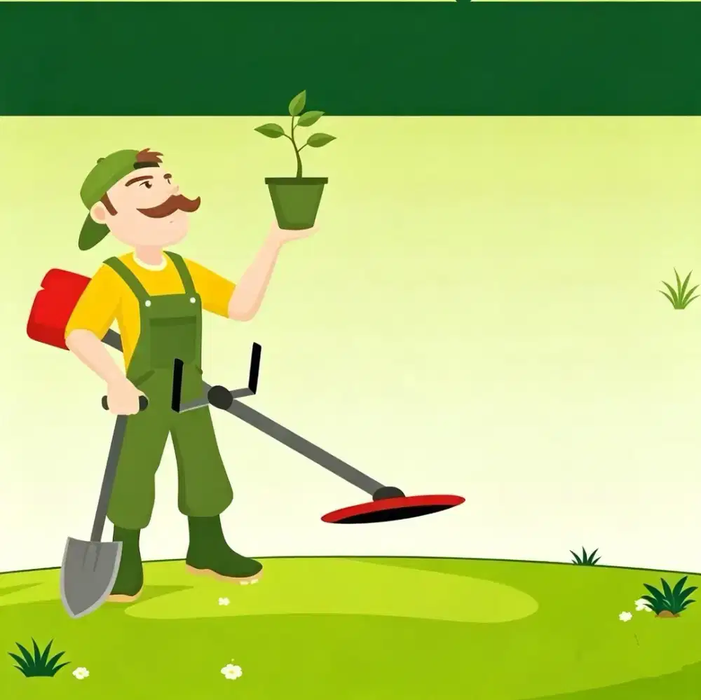 Jasa potong rumput dan taman, baca deskripsi.