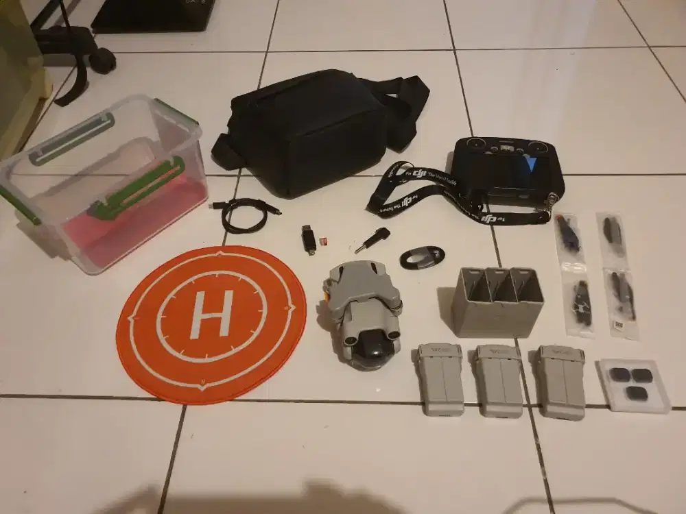Drone DJI Mini 3 Pro Remote RC1 Fly More Combo Full Aksesoris