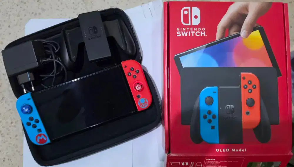 Nintendo Switch Oled Neon Jarang dimaenin FULL GAME