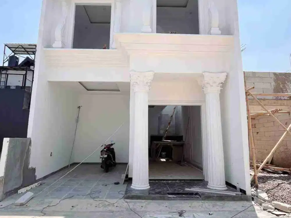 2 lantai 600jt an lokasi dekat Stasiun pondok rajeg nempel depok