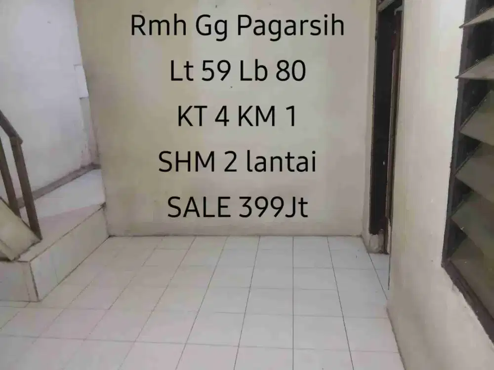 Rumah Pusat Kota Gg Pagarsih